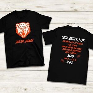 Bear Down Football Shirt 2 Sided
